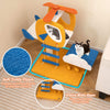 Small Cat Tower 3 Star-shaped Hanging Toys w/ Scratching Post