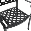 5pcs Cast Aluminium Cafe Bistro Set Table and 4 Chairs Outdoor Garden Furniture