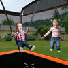 7FT Kids Trampoline Approved Outdoor Rectangle Recreational Trampoline Orange