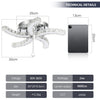 Modern Crystal Chandelier LED Ceiling Light Mini Pendant Light Living Room Epwqo