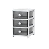3-6Tier Plastic Chest of Drawers Bedside Cabinet Home Tidy Storage Shelving Unit