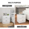 Bedside Table with 2 Drawers, Nightstand, Cabinet Drawers Side Storage Unit
