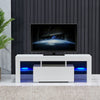 130cm High Gloss TV Stand Cabinet With LED Up to 65in TV with Shelves and Drawer