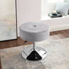 Swivel Dressing Table Stool Chair Velvet Makeup Padded Bedroom Adjustable Height