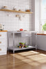 Kitchen Stainless Steel Work Table Work Top Drawer Baking Prep Adjustable Shelf