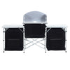 Outdoor 2-6 Shelf Camping Foldable Cupboard Kitchen Station Cook Table Aluminum