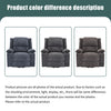 Electric Recliner Armchair with Massage &Heat Extended Footrest Lounge Sofa Grey