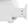 LED COFFEE TABLE WITH LIFT TOP AND STORAGE DRAWERS LIVING ROOM FURNITURE WHITE