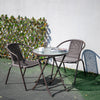 Garden Bistro Patio Furniture Set Folding Table Chairs Outdoor Indoor Rattan NEW