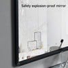 Black Rectangle Wall Mirror Home Bathroom Wall Mount Vanity Decor Makeup Mirrors