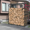 Heavy Duty Firewood Log Rack Large Storage Holder Shed Rack Outdoor Garden Yard