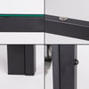 Muti Types Dining Table Kitchen Room Glass Top Metal Frame Table Desk Only Table
