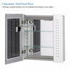 LED Bathroom Mirror Cabinet with Shaver Socket Demister IR Sensor Wall Mounted
