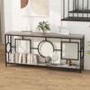 Heavy-duty Metal Frame Extra Long Sofa Table Behind Couch Console Table