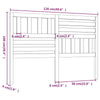 Gecheer Bed Headboard 126x4x100 Solid Wood Pine Headboards & Footboards S4S5