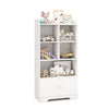 Wooden Bookcase 4-Tier Shelving Freestanding Storage Cabinet Display Organizer