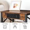 HOOBRO Side Table Bedside Table with Charging Station Nightstand 38 x 28 x 60 cm