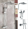 300mm Bathroom Mixer Shower Thermostatic Dual Head Square Rainfall Chrome Set
