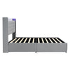 Velvet Upholstered Bed with Headboard 4ft6 Double Bed Frame with Storage Drawers