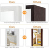 Wall Mounted Mirrored Jewelry Cabinet Door Hanging Jewelry Armoire Xmas Gift