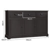 Buffet Sideboard with Cabinets Drawers and Adjustable Shelf