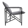 Padded Armchair Leisure Chair with Metal Frame for Living Room Bedroom Office
