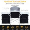 Folding Camping Table Aluminium Kitchen Unit Storage Outdoor Cooking Station NEW