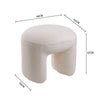 Door-shape Footstool Footrest Upholstery Stool Pouffe Padded Oval Seat Kid Chair