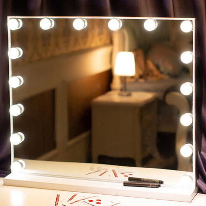 Large Hollywood Vanity Mirror Dimmable 16 LED Bulbs Makeup Mirror 3 Colour Light