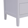 White Chest of Drawers Storage Unit Bedroom Office Organiser with Diamond Handle
