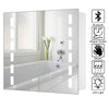 Illuminated LED Bathroom Mirror Cabinet Demister/Sensor/Clock/Shaver Socket
