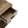 3-Tier Console Table Side Table With Drawer Shelf Bookcase Entryway Hallway Unit