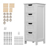 Bathroom Bedroom Cabinet Shelf Cupboard Storage Unit Free Standing Floor Wall