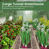 400 x 300 x 200 cm Outdoor Walk-in Tunnel Greenhouse-Green
