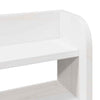 Bed Frame with Headboard White 150x200 King Size Solid Wood Pine L7J2