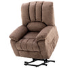 Armchair Electric Massage Power Lift Recliner Chair Single Sofa Brown Fabric