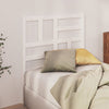 Bed Headboard White 96x4x104 Solid Wood Pine D8Q8