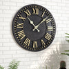 GARDEN ROMAN WALL CLOCK LARGE INDOOR OUTDOOR BIG ROMAN NUMERALS RESIN WATERPROOF