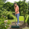 53CM Garden Manual Lawn Aerator Rolling Aerator Lawn Tool Push Grass Aeration