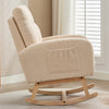 Rocking Chair with Footrest and Headrest Wooden Nursing Chairs for Living Room