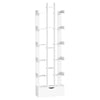 Tall Bookcase Shelf Free Standing Storage Shelving Units Open Wood Bookshelf
