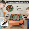 27'' Football Table Top Football Soccer Kids Family Game Toy Set Wooden Frame