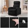 Adjustable Boucle Reclining Chair For Living Room Bedroom Home Theater Black