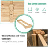 Garden Solid Fir Wood Raised Flower Bed Vegetable Herb Planter Grow Rectangular