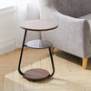 Round Glass Top End Table Living Bedroom Bed Side Sofa Coffee Table Metal Chrome