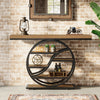Tribesigns 47"Industrial Console Table, 6-Tier Entryway Table with Storage Shelf