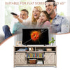 Entertainment Center 150cm Sliding Barn Door TV Stand w/Shelf-Grey