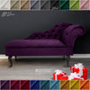 Chaise Lounge Chesterfield Sofa Purple Accent Chair Lucian Tufted Longue