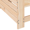 Gecheer Garden Armrest Sofa with Side Table Solid Wood Pine Pallet U2R3