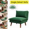 Velvet Sofa with 2 Pillows 2/3 Seater Modern Couch Love Seat Settee Home Office